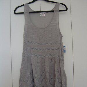 Intimately Free People Voile and Lace Trapeze Slip Dress (Size: Small) NWT